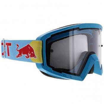 Red Bull SPECT Eyewear Whip Brillante Lente Simple Gafas de Ciclismo Azul (Única) y Gafas de Motocross Transparentes (Un Tamaño)