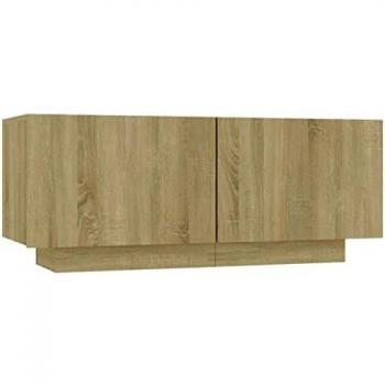 vidaXL Bedside Cabinet Sonoma Oak 100x35x40 cm Engineered Wood