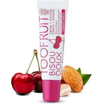Toofruit Bisou suave Mademoiselle Bálsamo labial cereza almendra 10 ml