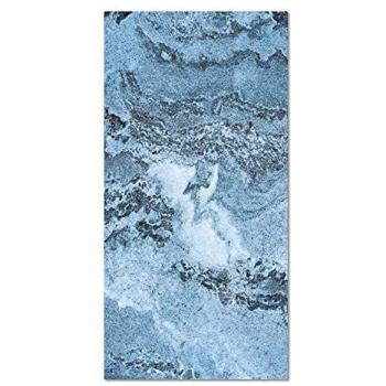 Alfombra Vinílica Mármol Azul 300x200 cm - Antideslizante, Antihongos e Ignífuga - Ideal para Salón