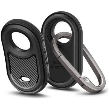 Custodia Spigen Rugged Armor para Samsung Galaxy SmartTag 2 con mosquetón - negra