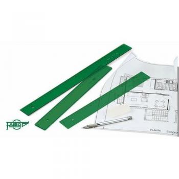 Regla Faibo 50cm Verde 106