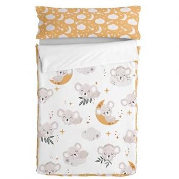Saco Nórdico sin Relleno Happy Friday Moshi Moshi Baby Koala Multicolor 90 x 200 cm, 100% algodón, cama 90