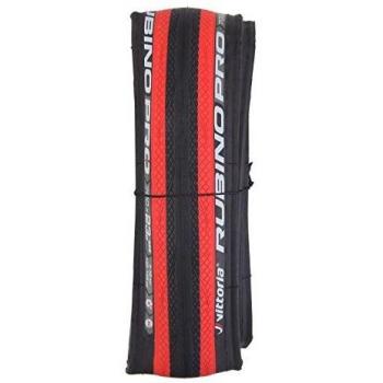 Vittoria Rubino Pro Cubierta MTB-Vittoria, Unisex adulto, Rojo, 23-622 / 700 x 23c