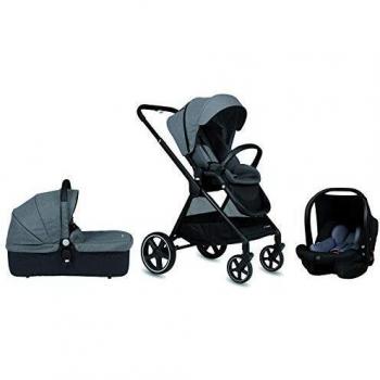 Cochecito de paseo Casualplay Optim, con capazo y grupo 0+ i-size, color gris