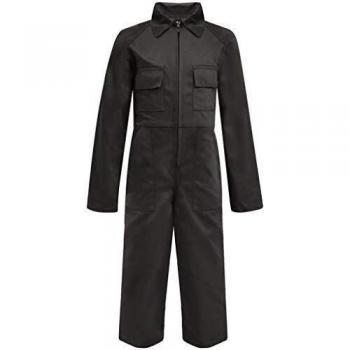 vidaXL Mono Infantil Niños con Bolsillos/Cremalleras Tallas 98/104 Color Gris