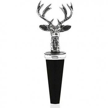 Engravable Pewter Stag Head Bottle Stopper