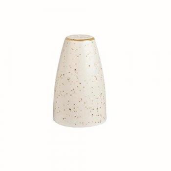 Pimentero de Porcelana Barley White Churchill, 7 cm, Blanco/Marrón, Paquete de 12 unidades