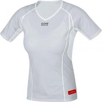 Gore Running Wear Essential Base Layer Windstopper Lady - Camiseta para mujer, color gris / blanco, talla 36