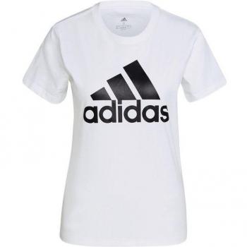 Adidas Loungewear Essentials Big Logo Camiseta de Manga Corta para Mujer, Color Blanco, Talla S