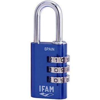 Candado combinación IFAM Combi30 azul 30mm