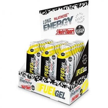 NUTRISPORT Fuel Gel | Complemento Alimenticio Deportivo | Fuente de Energía Sostenida | Reduce Fatiga y Rampas | Sabor Cítricos | 24 unidades