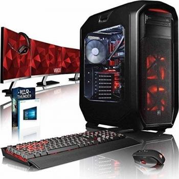 VIBOX Species-X GXR780-164 Paquet - 4,0GHz i7 10-Core CPU, GTX 1080 GPU, Extremo, Ordenador de sobremesa Gaming con enfriador por agua con monitor, Windows 10, Iluminaciàn interna blanco