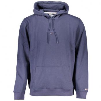 Tommy Hilfiger Men's Blue XL Hooded Sweatshirt with Embroidery