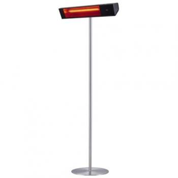 Radiador de Vidrio Infrarrojo Wifi Sined 2000W Negro con Poste