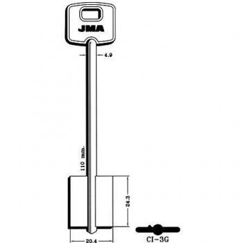 Jma - Llave de seguridad gorja laton mod ci3g