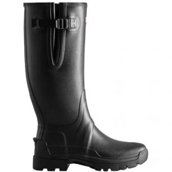 Men's Black Hunter Balmoral Adjustable Neo Lined Tall Wellington Boot - Size UK13 EU48 US14