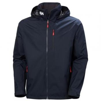 Chaqueta Cortavientos Helly Hansen Salt Striped Azul Marino con Capucha, Talla M