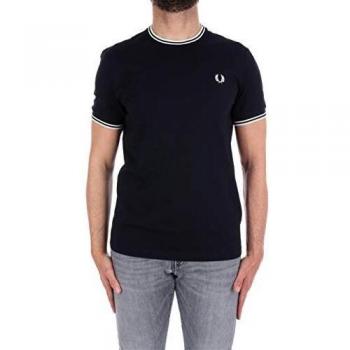Fred Perry Men's Twin Tipped T-Shirt - Navy - Size Small