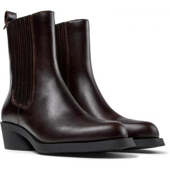 Camper Bonnie Women's Leather Ankle Boots - Brown, Size 39/8.5