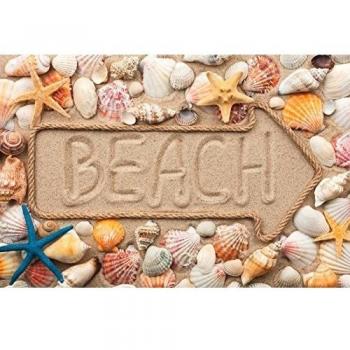 Papillon - Alfombra de baño Bus en la playa Super absorbente, poliéster, multicolor, 60 x 40 cm