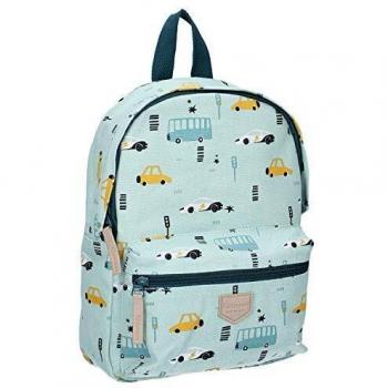 Kidzroom Mochila infantil para niños – Coches – Azul