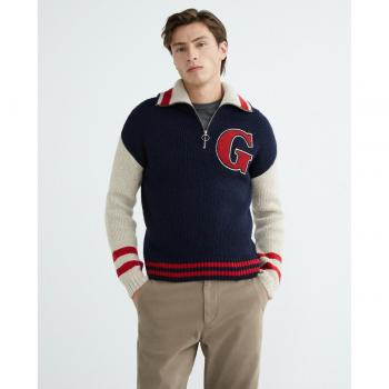 Jersey Wool Nepps Letterman para mujer de Gant.