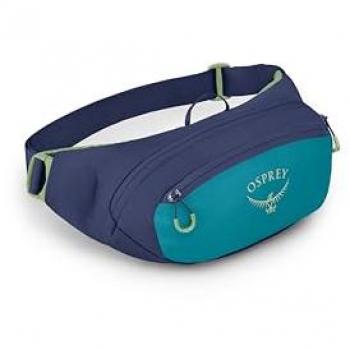 Riñonera Osprey Daylite Waist Pack azul marino verde, sencilla, duradera, versátil