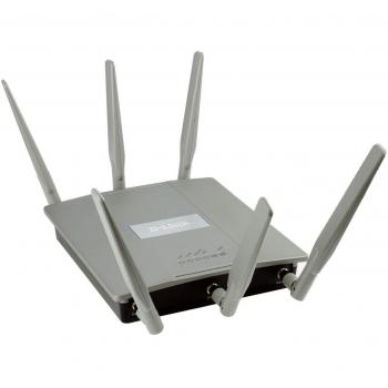 D-Link DAP-2695 - Punto de Acceso PoE WiFi AC 1750 para Interior, chasis metálico, 802.11ac/n/g/b hasta 1750 Mbps, 2 Puertos LAN Gigabit 10/100/1000 Mbps, 6 Antenas externas, QoS, 802.3at, VLAN