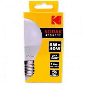 Kodak bombilla led globo a60 e27480lm dia 6000k 6w40w no regulable