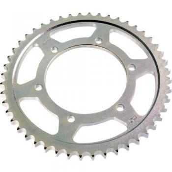 Corona de acero estándar AFAM 10221 - 520, rueda dentada para cadena, fabricada en acero resistente, con un diseño optimizado para mejorar el rendimiento de la transmisión, compatible con múltiples modelos de motocicletas y disponible en diferentes di