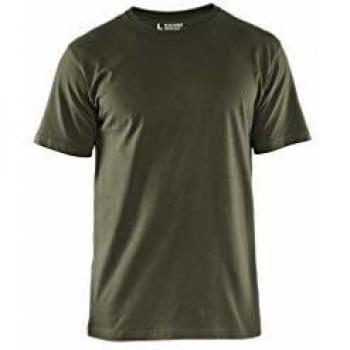 Blaklader Pack of 5 Cotton Work T-Shirts - Light Green - Size L