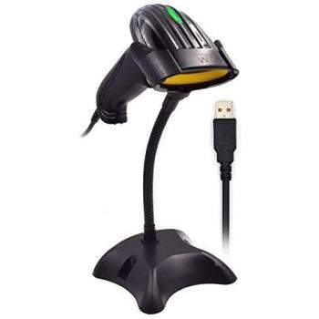 Ewent Lector Códigos de Barras y códigos QR EW3410 2D USB 200 LECTURASxSEGUNDO, Negro, Normal