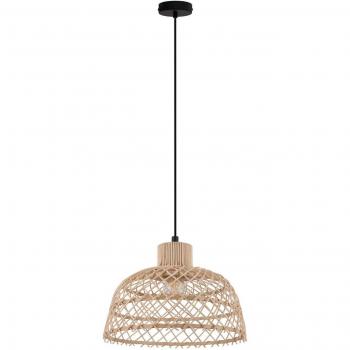 Lámpara colgante Ausnby de madera natural