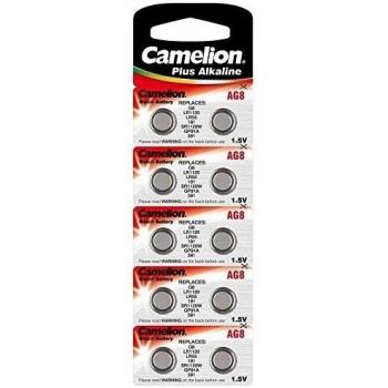 Pila de botón alcalina Camelion AG8/LR55/LR1121/391/AlMn con 1,5 V/42 mAh