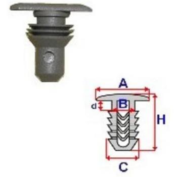 Fijación ROMIX ROM C60110, 10 Piezas - Clip, listón de alta resistencia, ideal para sujeción en diversas aplicaciones, fácil instalación y uso versátil