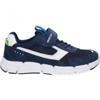 Deportivas de Niño GEOX J FLEXYPER C4211 NAVY-WHITE con características J359BA 01122, color azul y blanco