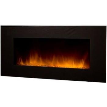 EFYDIS Volcano XXL - Chimenea eléctrica, acero, color negro