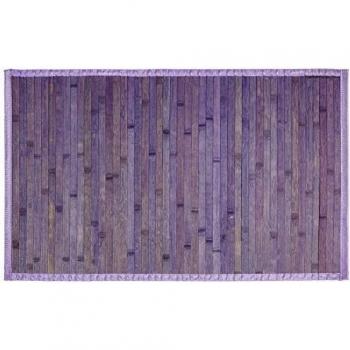 FRANDIS - Alfombrilla de baño, Color bambú, Lila, 50 x 80 cm