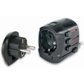 Ansmann 1809-0000 - Adaptador Internacional, Negro