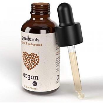 GoNaturals Aceite de Argan Puro 100%, Prensado en Frio - Aceite de Argan para el Pelo - Aceite Argan, Cuidado Manos y Pies - Aceite de Argan para la Cara, Efecto Antiedad - Argan Oil of Morocco, 50ml