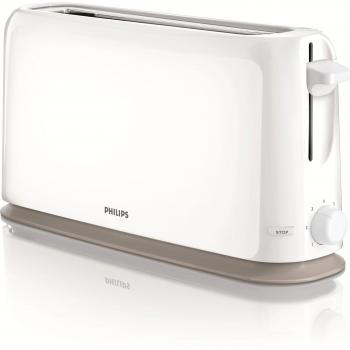 Philips HD2598/00 - Tostadora Daily Collection, 1150 W, Siete posiciones de tostado, posición de descongelación, exterior de pared fría