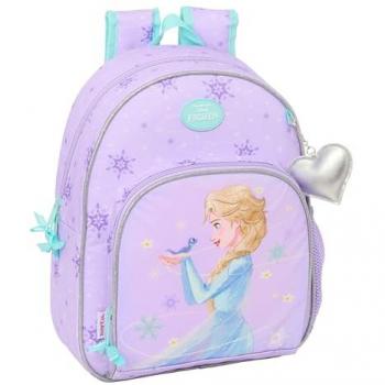 Mochila Infantil Adaptable a Carro Frozen Spirit 34 cm, Cómoda y Resistente, Ideal para Niños