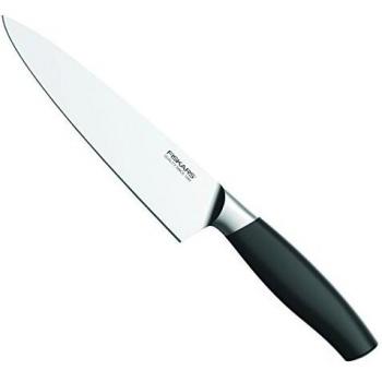 Fiskars FunctionalForm+ - Cuchillo de cocina, color negro, 4.8 x 29.7 x 2.5 cm