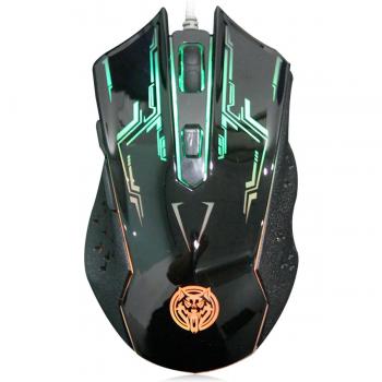 L-TECH T10 Ratón deslumbramiento colorido para juegos, Ratón con USB cable para juegos para PC y Mac