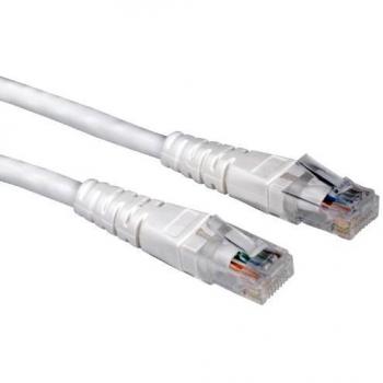 Cable de Red Cat.6 Blanco de 5 metros para Conexiones de Alta Velocidad