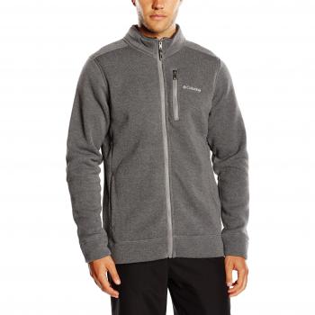 Columbia Fleece Terpin Point II Full Zip - Sudadera para Hombre, Color Gris, Talla 2XL