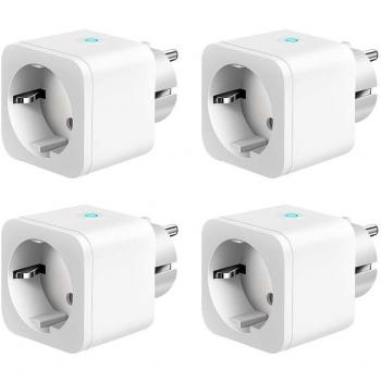 Nivian Pack 4 Unidades Enchufe Inteligente con Control de Consumo
