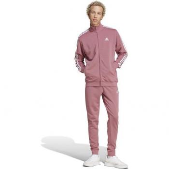 Chándal Adidas Sportswear Basic 3 Bandas French Terry Hombre Rosa