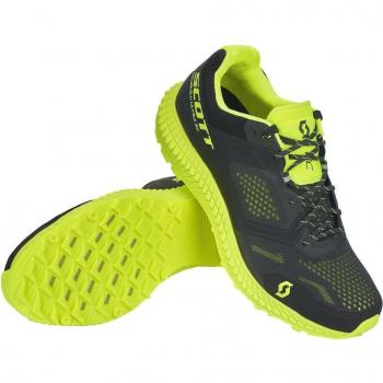 Zapatillas de trail running para mujer KINABALU ULTRA RC en color negro y amarillo